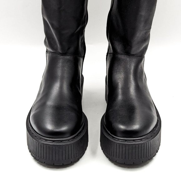 Elegant Black Platform Boots - Picture 11 of 11